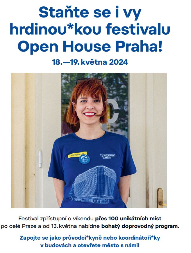 Staňte se hrdinou/kou festivalu Open House Praha!