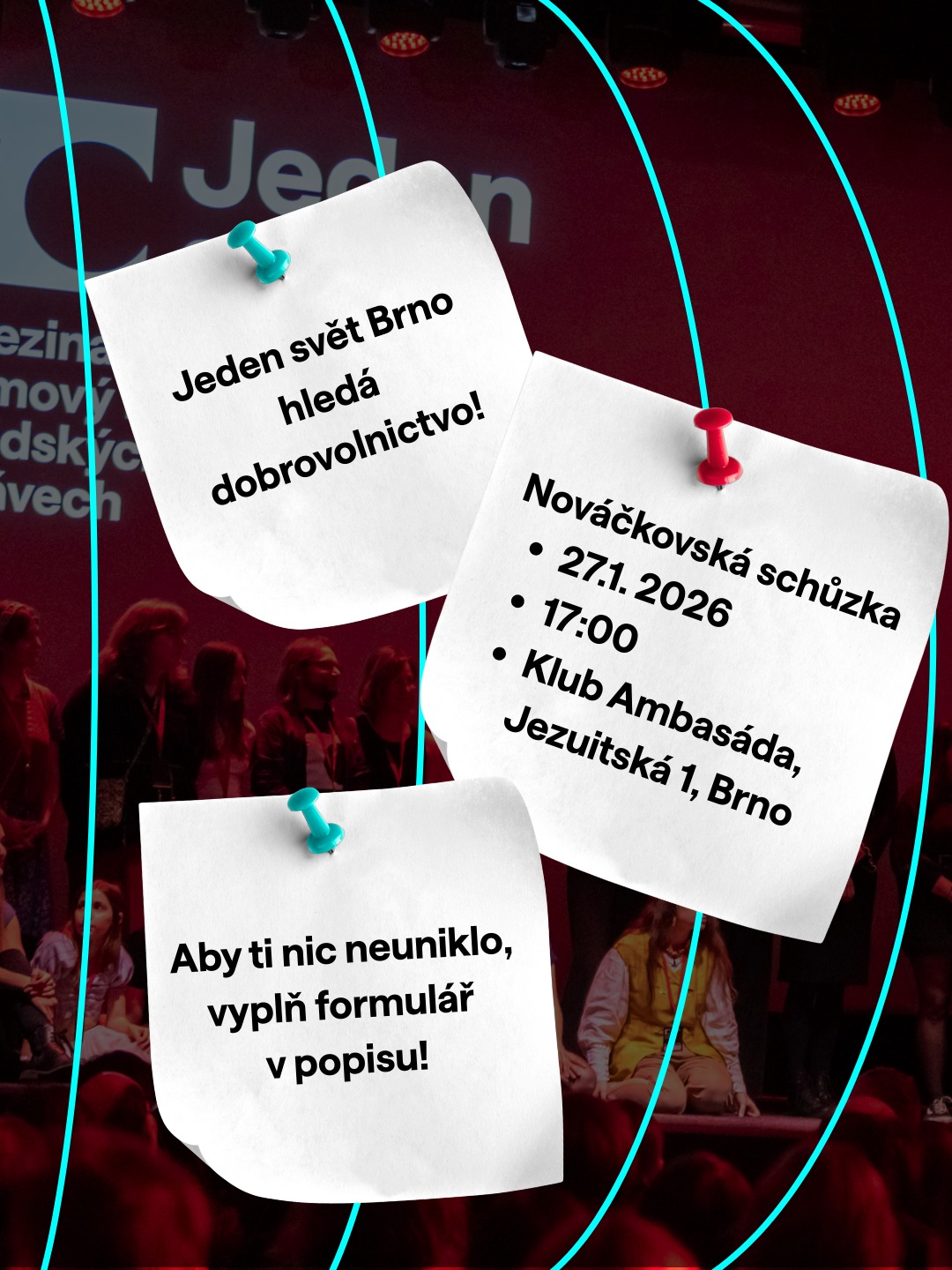 Filmový lidskoprávní festival Jeden svět Brno hledá dobrovolnictvo!