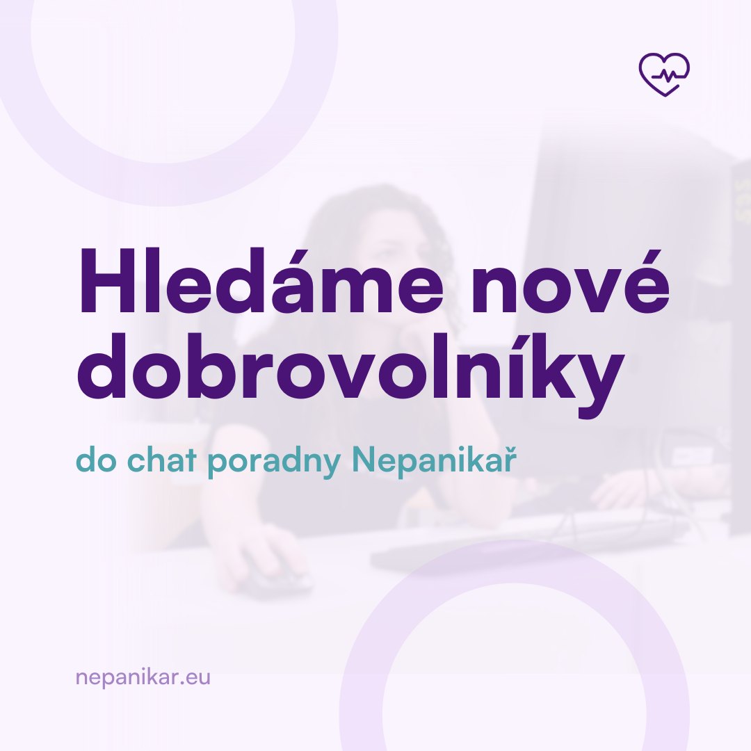 Hledáme dobrovolníky do online chat poradny Nepanikař